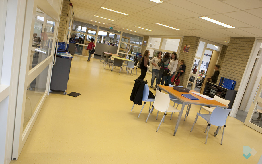 Overheid & Zorg, Jenaplan School, Groesbeek, DIBA 660 PU Gietvloer deco